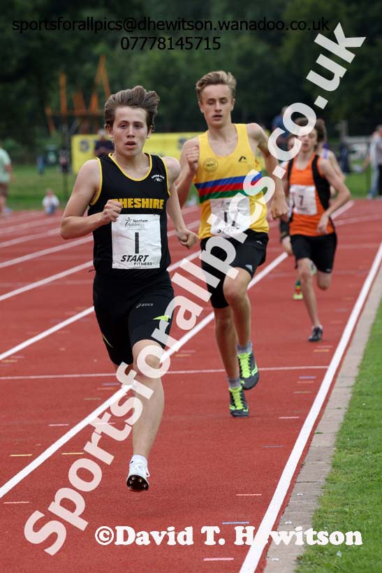 Boys 800 metres at the Northern Inter-Counties under-17s and 15s at Witton Park, Blackburn. Photo: David T. Hewitson/Sports for All Pics